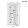 Tramull Multi-Functional Storage Cabinet, Adjustable Shelf Organizer with Anti-Tip Design for Bathroom & Office - 2 of 4