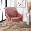 Eleazer Velvet Accent Chair - ACH6202 - Safavieh - 2 of 4