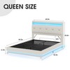 Lift Up Storage Bed Frame, Upholstered Platform Bed, Noise-Free - 3 of 4