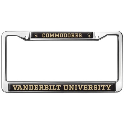 Vanderbilt University Commodores Logo Full Size Standard License Plate Metal Frame
