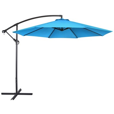 Yaheetech 10 Ft Patio Umbrella with Crank & Cross Base