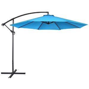 Yaheetech 10 Ft Patio Umbrella with Crank & Cross Base - 1 of 4