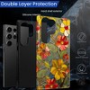 BONGEEK Case Compatible with Samsung Galaxy S25 Ultra,Scratch Resistant Hybrid 2-Layer Hard Shell Bright Phone Case,Stained Glass Summer Boho Flower - 4 of 4