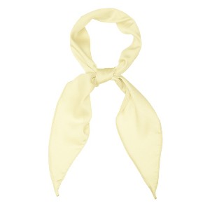 Allegra K Women's Solid Color Rhombus Skinny Neck Scarf - 1 of 4