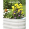 Raised Garden Bed, Metal Oval Raised Garden Beds, Outdoor Planter Box for Vegetables Planter Boxes, Heavy-Duty Outdoor Gardening Kit - 4 of 4