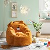 Kids' Lion Bean Bag Brown - Pillowfort™: Upholstered Chair for Kids 3-9, Indoor Animal Pattern, Polystyrene Beads - 2 of 4