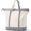 Lands' End Zip Top Canvas Tote Bag - 4 of 4