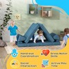 BABYYER Modular Kids Play Couch, 12 Pcs Child Sectional Sofa with Washable Cover, Creative Playroom Furniture for Boys and Girls - 2 of 4