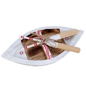 Beachcombers Small White Row Boat - 1 of 2