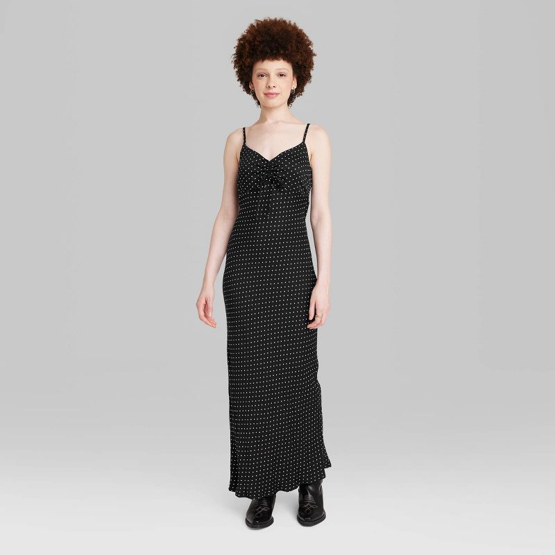 Women's Ruched Front Maxi Slip Dress - Wild Fable™, 3 of 5