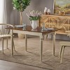 Sapphtopaz Dining Table Kitchen Table Rectangular Dining Table Dining Room Table for 6 with Sturdy Frame for Kitchen, Dining Room - 2 of 4