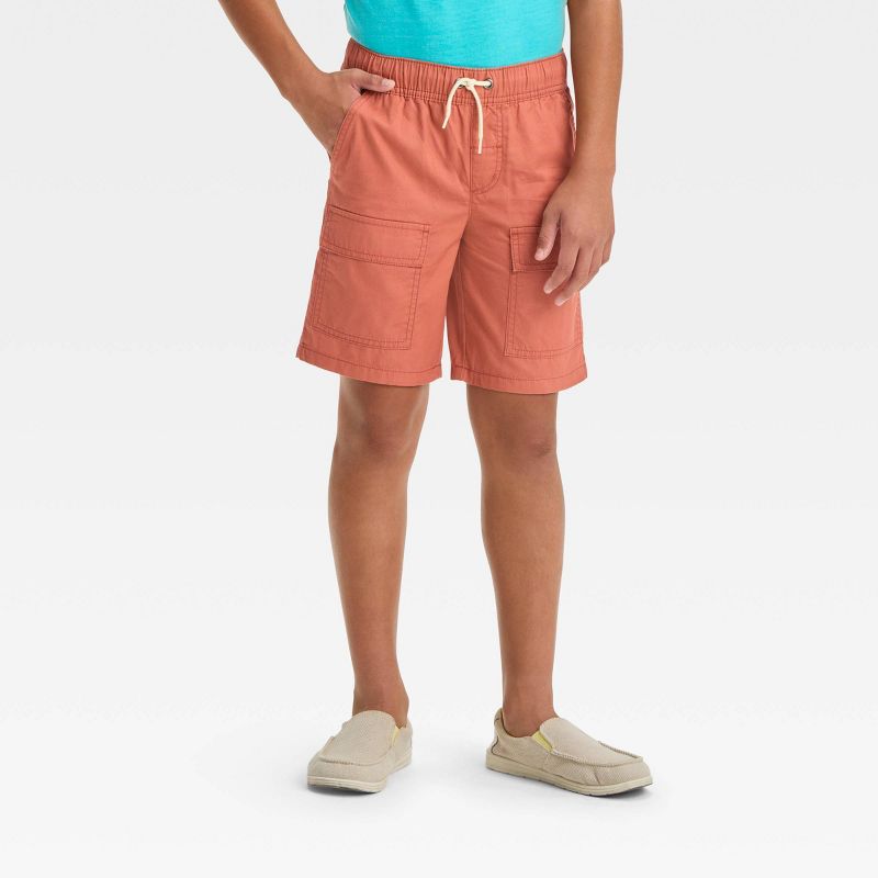 Boys' Relaxed 'At the Knee' Pull-On Cargo Shorts - Cat & Jack™, 1 of 5