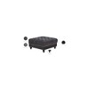 Meridian Furniture,Sabrina Grey Velvet Ottoman - 3 of 3