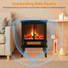 Mydepot 19” Freestanding Electric Fireplace Heater Black - 3 of 4
