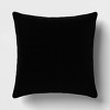 18"x18" Abstract Lines Square Outdoor Throw Pillow Black - Threshold™ - 3 of 4