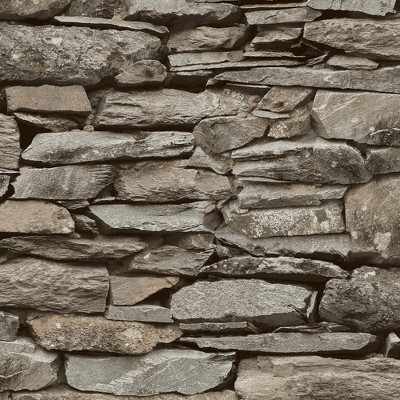 NEXT Ledgestone Wall Neutral Wallpaper