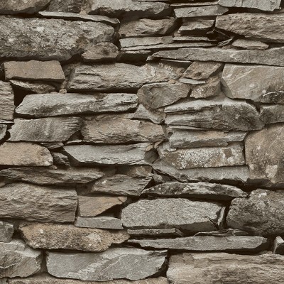 Next Ledgestone Wall Neutral Wallpaper : Target