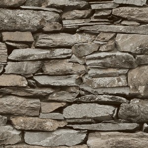NEXT Ledgestone Wall Neutral Wallpaper - 1 of 4