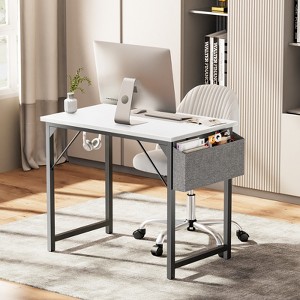 Sevobal Desks Game Computer Desk, Home Office Modern Modern Simple Design PC Table For Youth Student Adult, White, 55.1"*19.7"*29.8" - 1 of 4