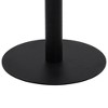 vidaXL Bistro Table Dark Brown 31.5 in. MDF - image 3 of 4