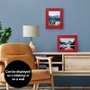 Americanflat 8x10 Picture Frame with Shatter-Resistant Glass, Hampton Collection, Distressed Wood Gallery Picture Frames for Tabletop, Red - 4 of 4
