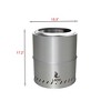 15 Inch Smokeless Outdoor Burning Portable Stainless Steel For Outdoor Camping Hiking Fishing silver - 2 of 4