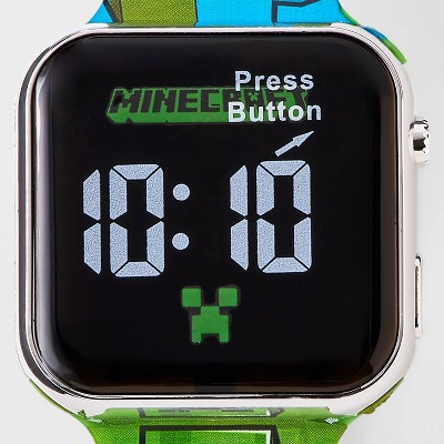 Boys' Minecraft Watch Set with Flashlight - Green - image 3