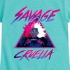 Girls' - Disney Villains - Cruella Savage Fitted Short Sleeve Graphic T-Shirt - 2 of 4