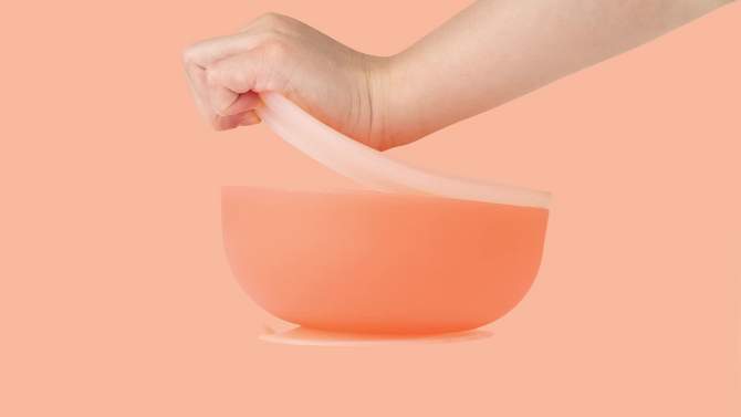 Olababy Suction Bowl with Lid - Coral, 2 of 16, play video