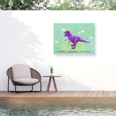 Trademark Fine Art - Raissa Oltmanns  Dino Racer Matted Framed Art