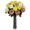Nearly Natural Fancy Rose Artificial Flower Arrangement, White - 2 of 4