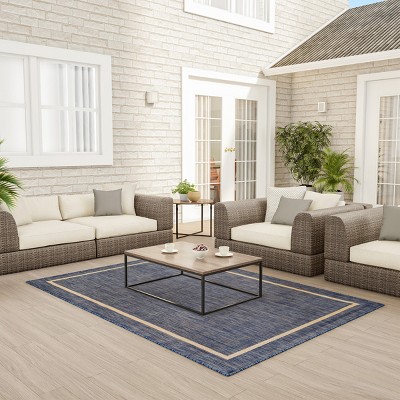 5'x7' Rectangle Tufted Area Rug Blue - Hastings Home