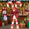 Joyfy 33.6'' Christmas Candy Canes Yard Light Decorations with 50 Pre-Lit LED Lights for Xmas Indoor Outdoor Yard Holiday, Christmas Eve Night Décor - 4 of 4