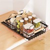 Slide Out Cabinet Organizer Basket, No-Drill Pull Out Mesh Storage Drawer for Kitchen, Bathroom, Home Cabinets, Multifunctional Shelf Solution - 2 of 4