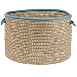Colonial Mills Boat House Utility Basket, 14 by 10-Inch, Light Blue - 1 of 1