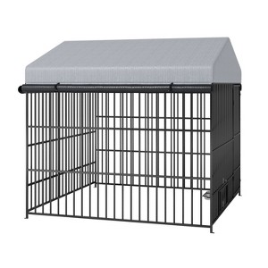 Gulches 77in H x 79in W x 79in D SkyRun Kennel Black Gray 1 Pack Large Dog Livestock Supplies Product type - 1 of 4