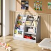 4 Tier Kids Bookshelf, Kids Book Shelf for Kids Rooms, Wood Children Bookcase,Baby Storage Book Rack,Toddler Bookshelf - 4 of 4