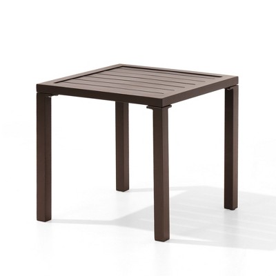 Pellebant Outdoor End Table Aluminum Square Patio Side Table