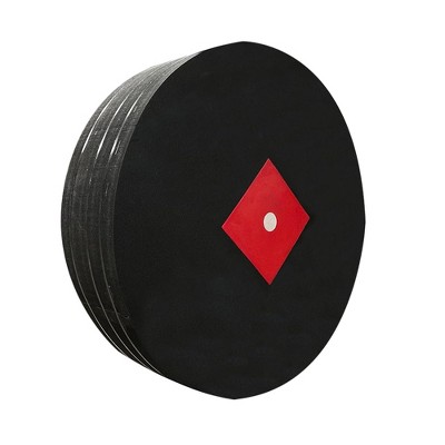Morrell Targets FITA 1 Outdoor Range Archery Target with High Roller Foam Core, Round Shooting Surface for Compound Bows and Crossbows, Black/Red