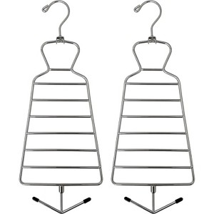 USTECH Multi-Purpose Space-Saving Hanger with Bottom Spinner Hook | Pack of 2 - 1 of 4