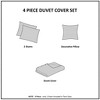 Gulches Twin/Twin XL Watercolor Tie Dye Printed Duvet Cover Set with Throw Pillow - 4 of 4
