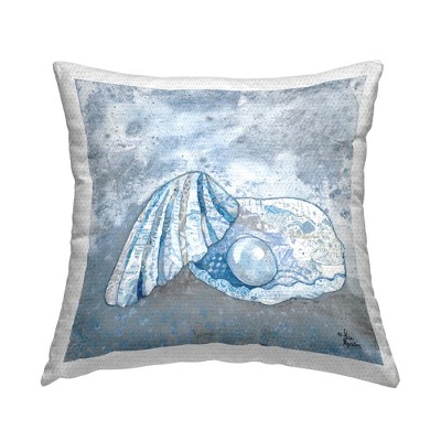 Stupell Industries Patterned Clamshell Nautical Pearl, 18 x 18