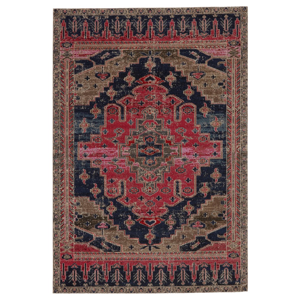  Runner Cicero Indoor/Outdoor Medallion Rug Pink/Blue