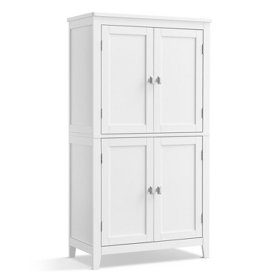 Bathroom Floor Storage Cabinet With 4 Doors Bathroom Storage Unit ...