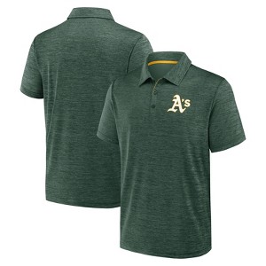 MLB Oakland Athletics Men's Heather Polo T-Shirt - 1 of 3