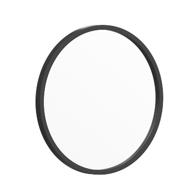 Emma and Oliver Wall Mounted Mirror with Iron Frame, Silver Backing and Shatterproof Glass for Entryways, Bathrooms and More