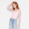 Women's Lace Trim Seamless Jersey Tank Top - Wild Fable™ - 2 of 4