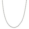 Black Bow Jewelry 2.5mm Sterling Silver Solid Figaro Chain Necklace - 3 of 4
