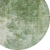 Fern Green And Artichoke Green Abstract Washable Indoor Outdoor Area Rug - 4 of 4