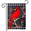 Briarwood Lane Winter Cardinal Burlap Garden Flag Berries 12.5" - 2 of 4